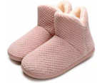 Women'S Furry Bootie Slippers Comfywarm House Slipperswith Plush Faux Fur Lining Outdoor Indoor,Pink