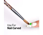 Acrylic Nail Brush for Acrylic Powder Manicure Pedicure 1pcs Kolinsky Sable Acrylic Nails Round Nail Art Brush with Liquid Glitter Handle -ST-03
