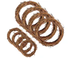 8pcs Natural Wreaths Vine Wreaths DIY Craft Vine Wreath Garland for Easter Spring Wreath Door Wreath Party Wedding