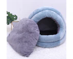 Winter Warm Soft Thick Cotton Cute Yurt Pets Dog Cat House Washable Hideout Tent - Mosaic