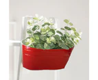 Detachable peg oval planter for balcony garden