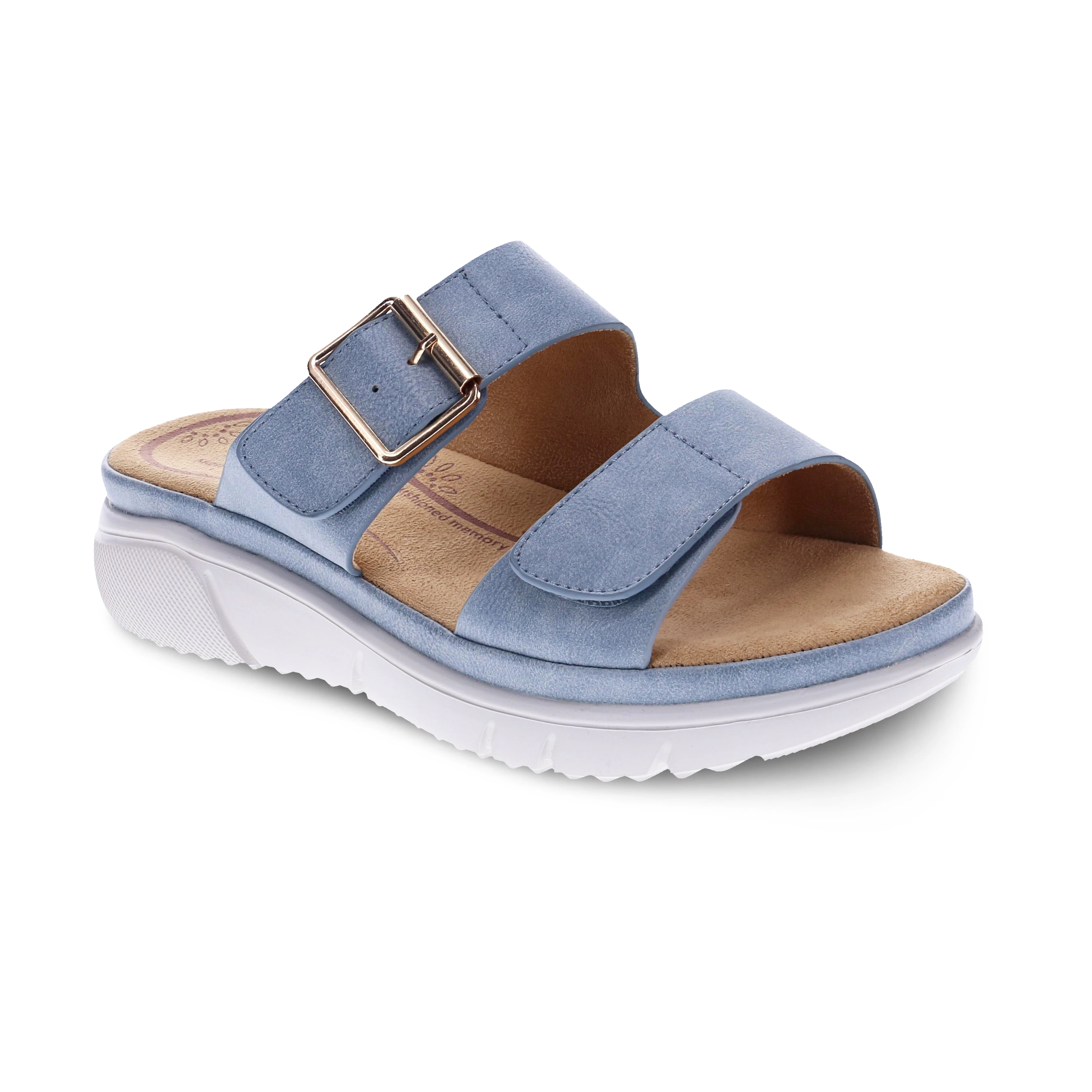 Scholl Women Rage Slide Sandal - Pale Blue