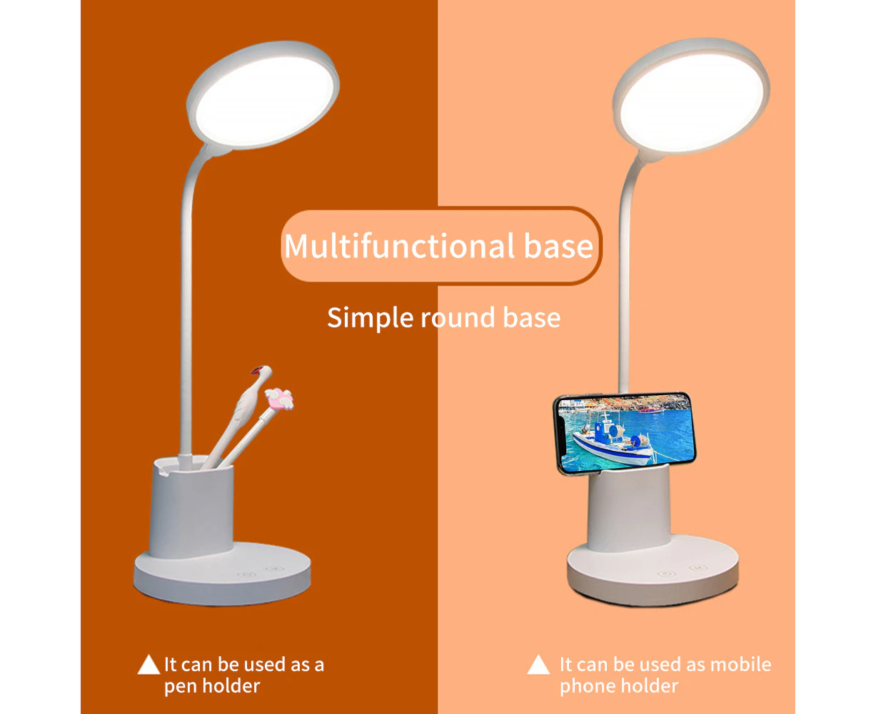 Simple Eye Protection LED Desk Lamp Home Adjudtable Gooseneck Touch Control