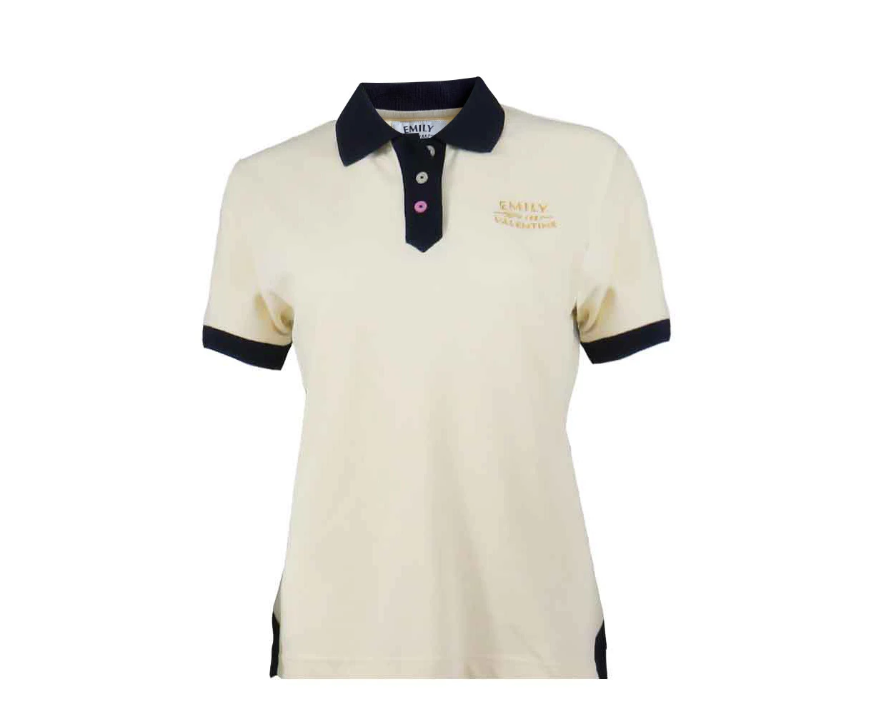 Ladies Rugby Polo Shirt Emily Valentine Vintage Ecru - Ecru