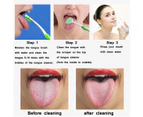 2-Pack Tongue Brush, Tongue Scraper, Tongue Cleaner Helps Against Bad Breath, 2 Tongue Scrapers
