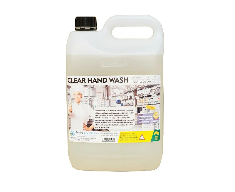 Enviro Chemicals Clear Wash Odourless and Colourless Soap 5 Litres