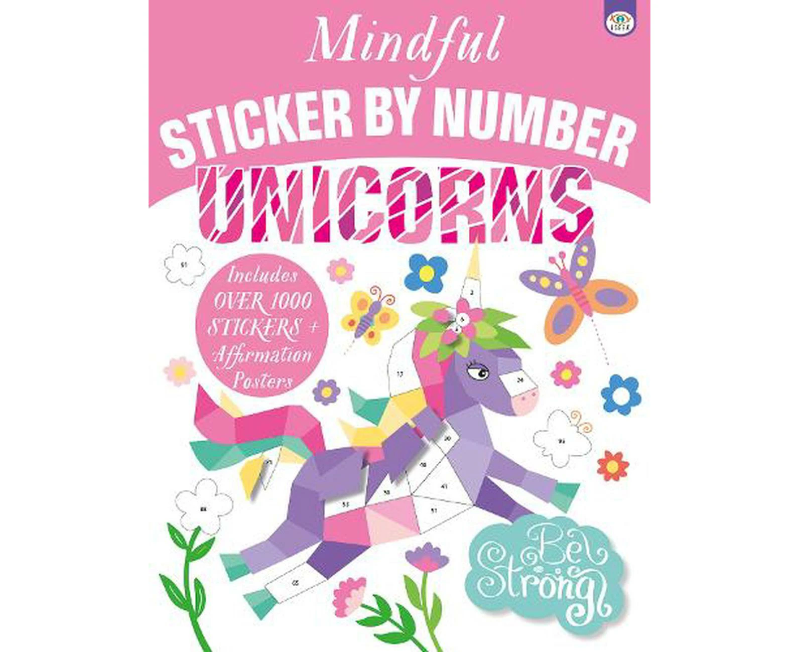 Mindful Sticker by Number Unicorns by Eve Robertson