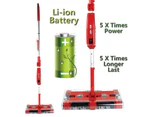 Li-ion Battery Cordless Swivel Easy Sweeper G6 Red with 5 Times Longer  Lasting