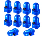 10Pcs 1.5" Diameter Trampoline Pole Caps, Safety Caps With Screw Thumb For Trampoline Nets