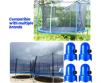 10Pcs 1.5" Diameter Trampoline Pole Caps, Safety Caps With Screw Thumb For Trampoline Nets