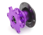 Universal Racing Steering Wheel Quick Release Hub Boss Kit Heightening Adapter Purple