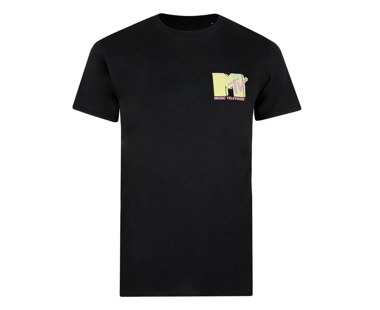 MTV Mens Pastel T-Shirt (Black) - TV1489