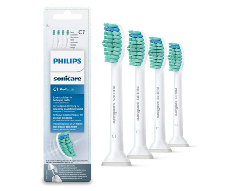 4PCS Replacement Brush Heads for Philips Sonicare C1 ProResults