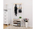 Coat Rack Stand 175cm White HSR40W