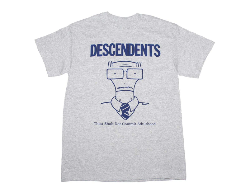 Descendents T Shirt Descendents Thou Shalt Not Commit Adulthood T-Shirt - Gray