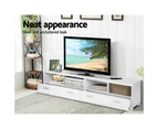 TV Stand Entertainment Unit with Drawers - White