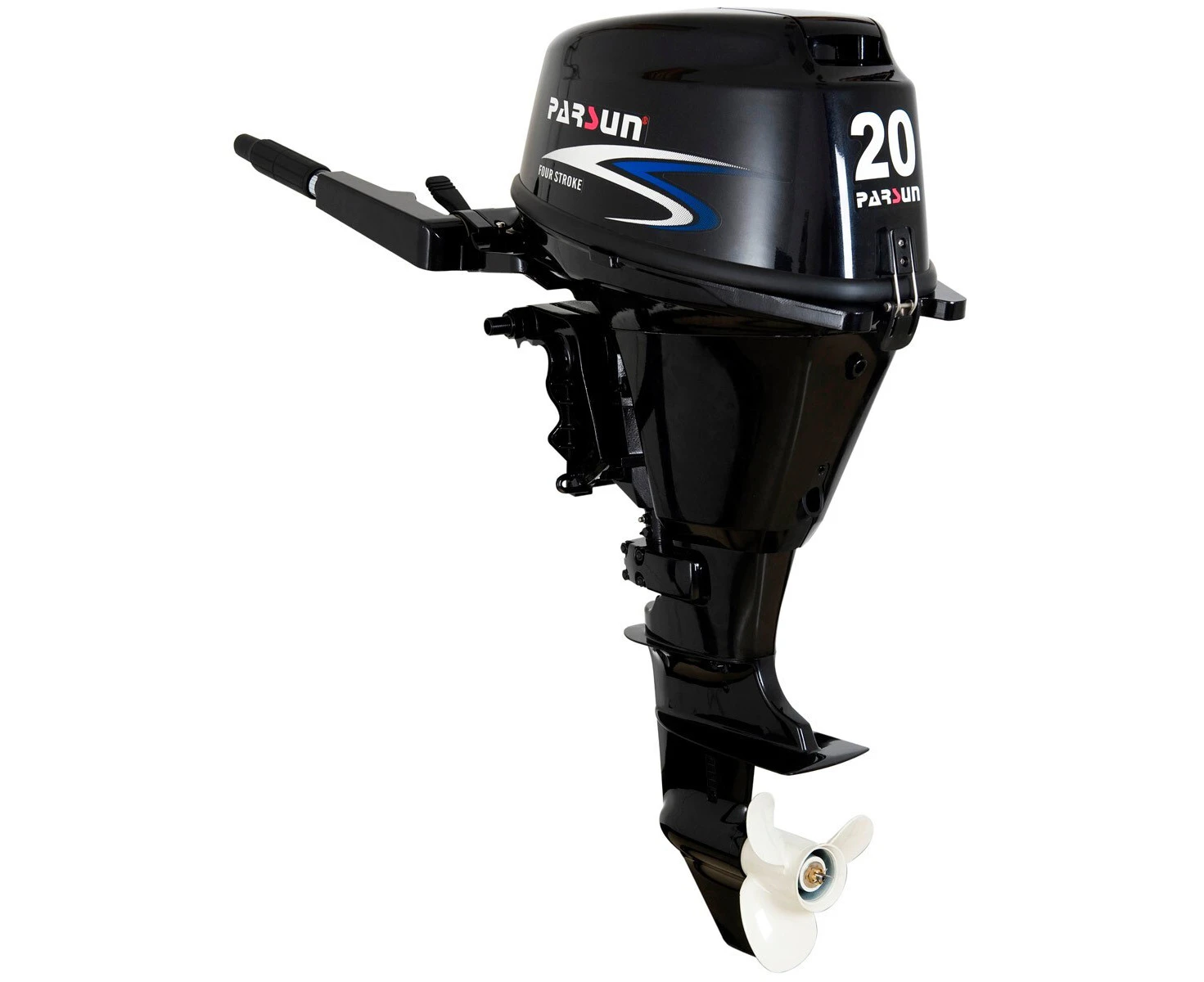 20HP EFI PARSUN OUTBOARD MOTOR Long Shaft 4-Stroke Tiller Control 2YR WARRANTY