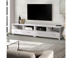 TV Stand Entertainment Unit with Drawers - White