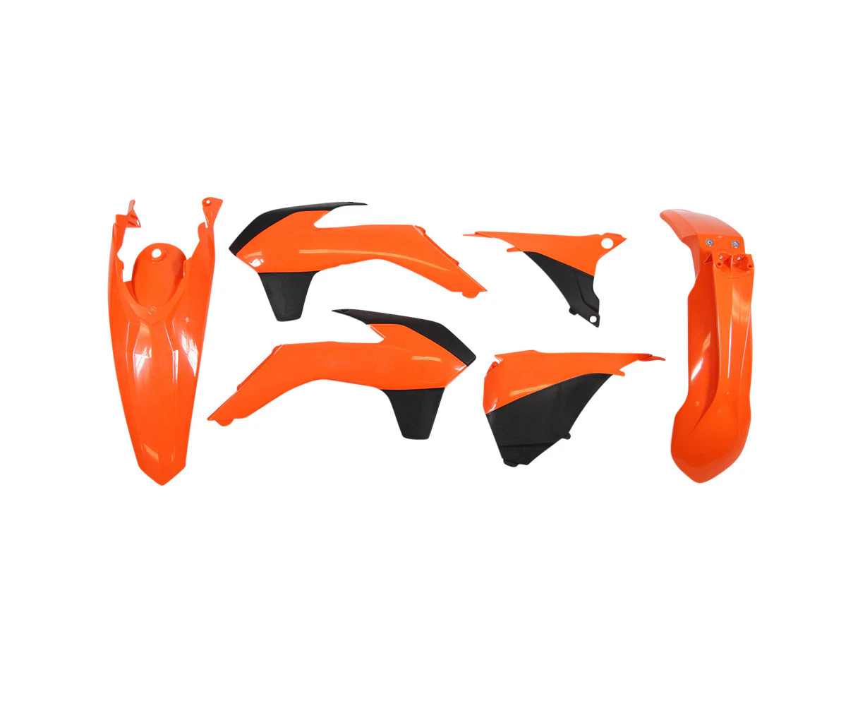 Rtech KTM Orange Plastic Kit 125EXC Six Days 2014-2016