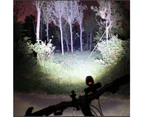 800LM T6 Bicycle Light Three Modes Zoomable Night Riding USB Rechargeable Waterproof BLACK COLOR