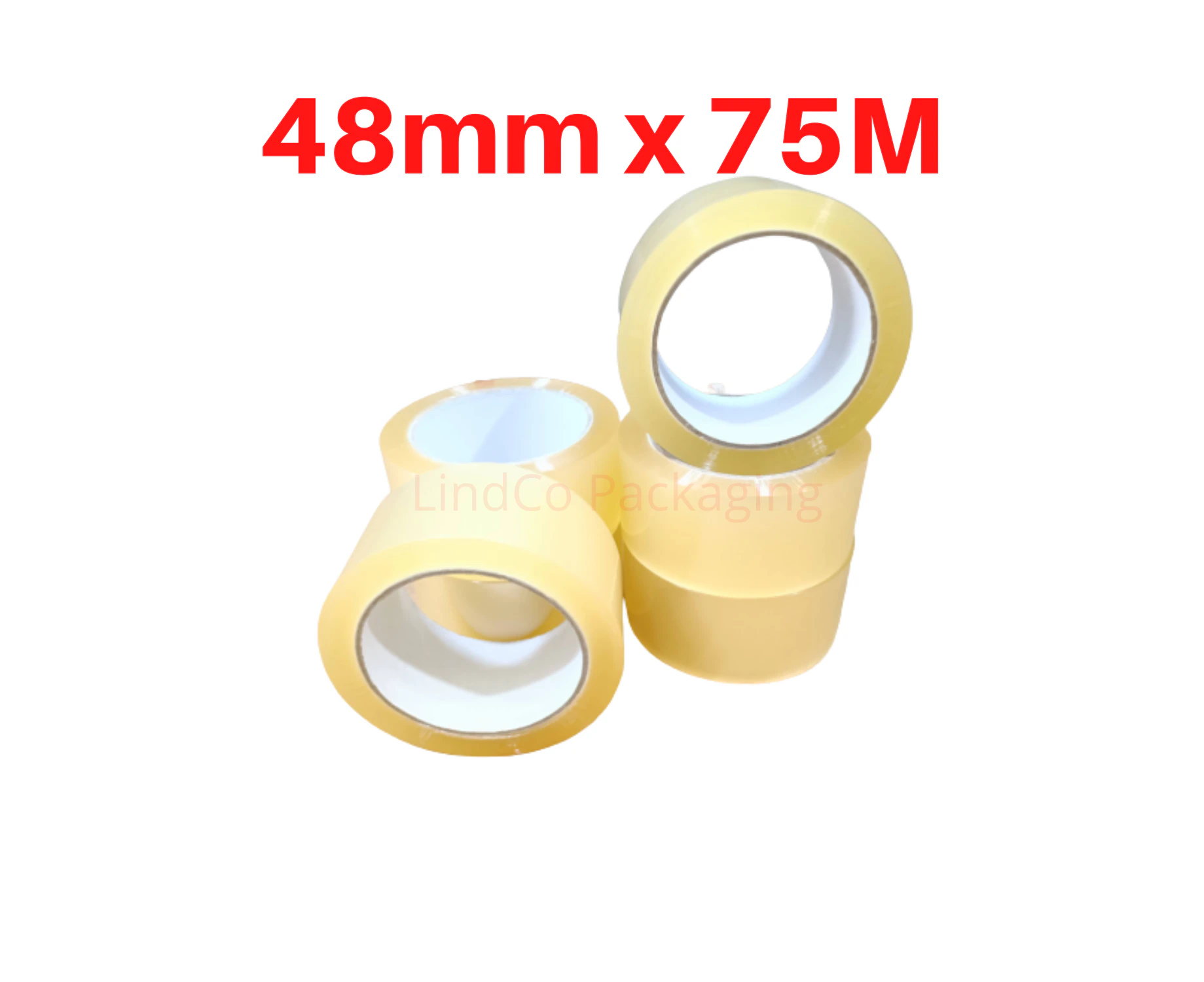 (72x Roll) 45u Clear Packing Tape 48mm x 75M