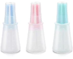 3 Pieces Silicone Oil Brush Bottle Silicone Oil Bottle Brush, BBQ Pastry Basting Brushes Heat Resistant Cooking Oil