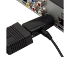 HD 1080P HDMI-compatible to VGA Converter Adapter with Audio Cable for PC X-box Projector-Black