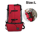 Dog Carrier Backpack for Small and Medium Pets Front Facing Adjustable Dog Backpack Carrier Fully Ventilated (L)