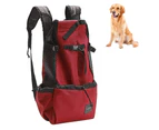 Dog Carrier Backpack for Small and Medium Pets Front Facing Adjustable Dog Backpack Carrier Fully Ventilated (L)