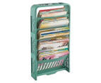 Classroom Bookshelf Large Capacity Multi Layer Book Organizing Storage Shelf for Students Classroom Home Green