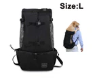 Dog Carrier Backpack for Small and Medium Pets Front Facing Adjustable Dog Backpack Carrier Fully Ventilated (L)