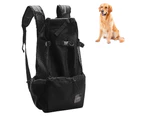 Dog Carrier Backpack for Small and Medium Pets Front Facing Adjustable Dog Backpack Carrier Fully Ventilated (L)