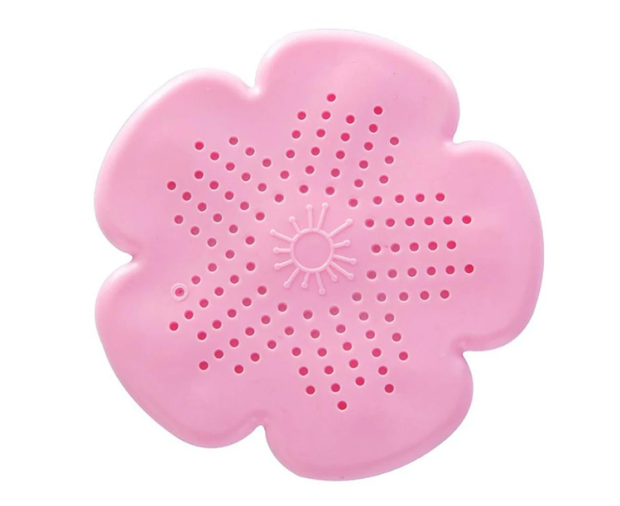 Cherry Blossoms Home Living Floor Drain Hair Stopper Bath Catcher Sink Strainer - Pink