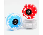 8Pcs Wear-Resistant Roller Sliding Skating Skate Wheels Durable Replacements-Red - Red