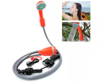 Portable Showers Camping Shower, Camping Shower with Submersible Pump, Portable Outdoor Shower Water Pump for Camping-orange