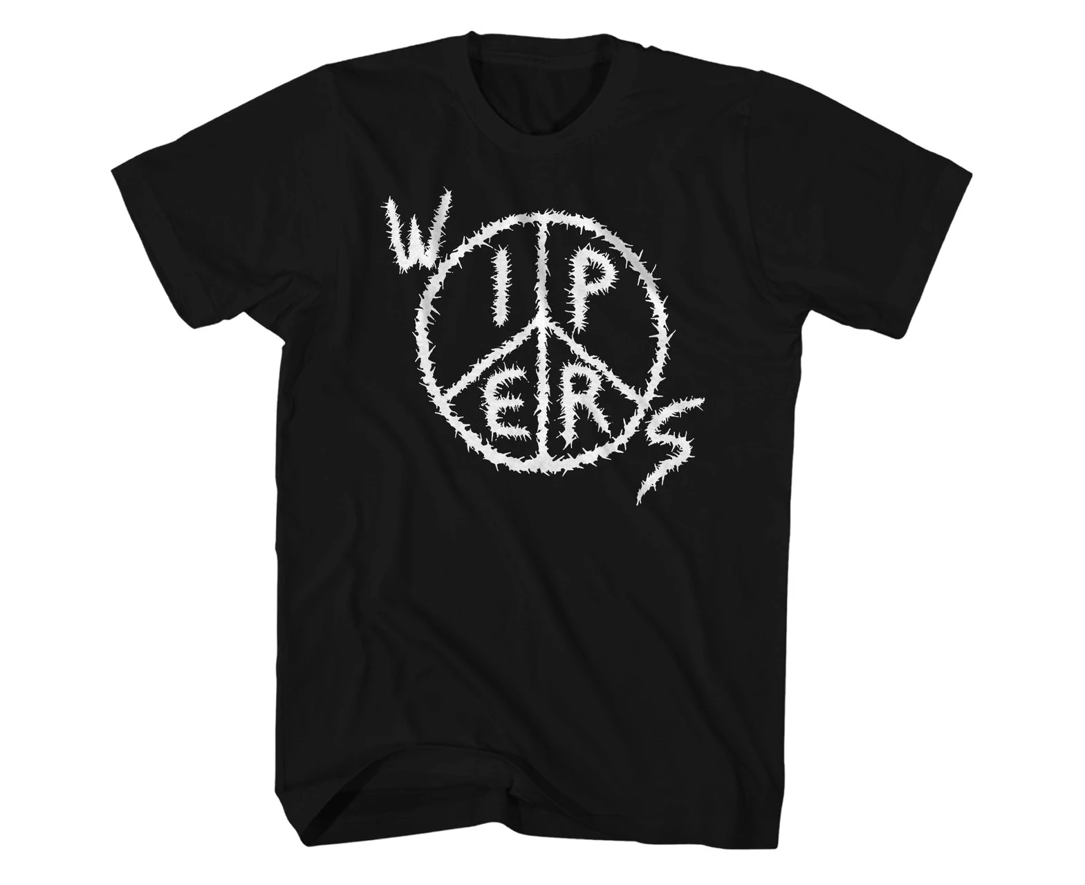 Wipers T Shirt Peace Sign Circle Logo Wipers Shirt - Black