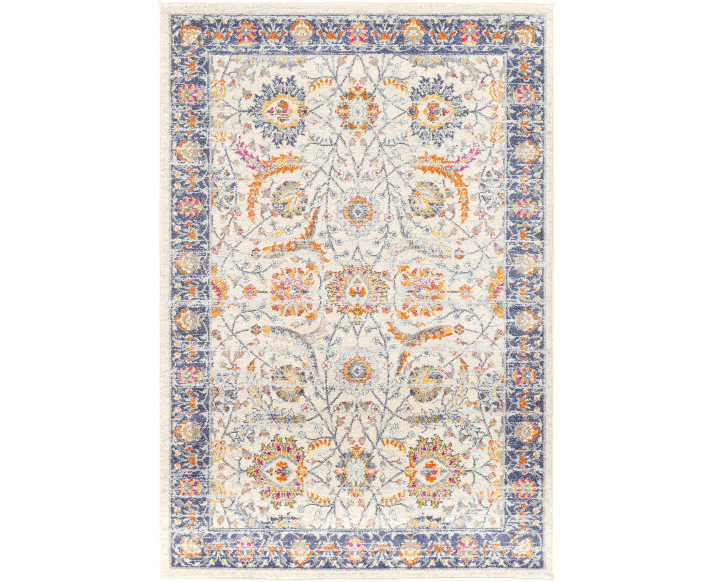 Cheapest Rugs Online Sicily Mortilli Transitional In Blue & Yellow Rug