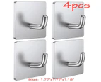 Hooks Rope Towel Hanger with Stainless Steel Super Powerful - (4 Pack)-