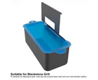 Silicone Grease Drip Pans Grease Cup Liners Reusable Grease Catcher Griddle Accessories Blue