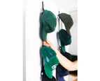 Hat Rack for Baseball Caps and Organizer Holder Display over the Door or on the Wall Hat Hanger with 2 Durable Straps and 7 Adjustable Hooks