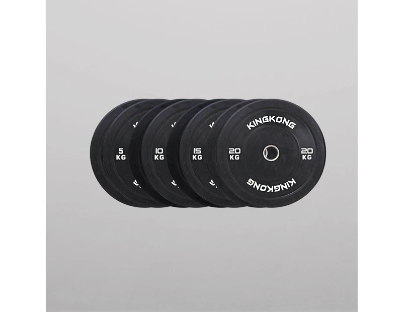 Olympic Black Bumper Plates 100KG Package