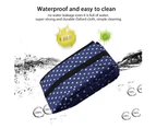 Cat Collapsible Litter Box Pet Litter Pan Waterproof Outdoor Foldable For Travel(Blue)