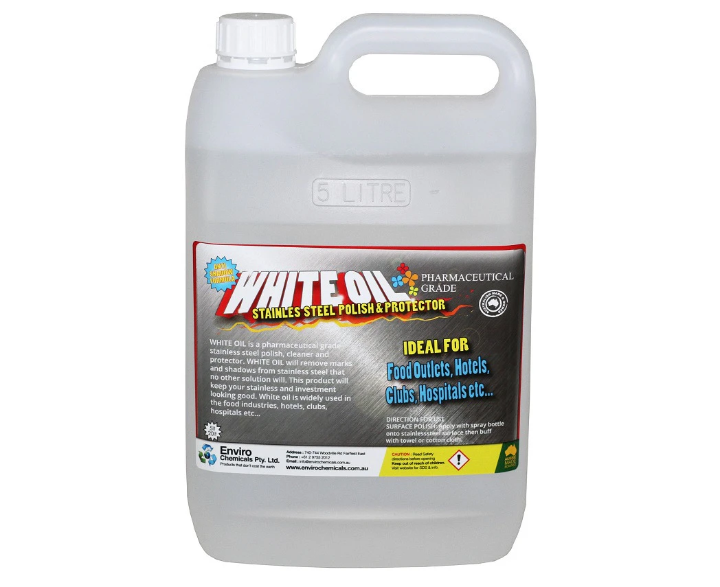 Enviro Chemicals White Oil Stainless Steel Polisher 5 Litres