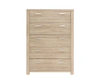 Bedroom 5 Drawers Tallboy Dresser Table Bedroom Storage Cabinet