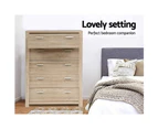 Bedroom 5 Drawers Tallboy Dresser Table Bedroom Storage Cabinet