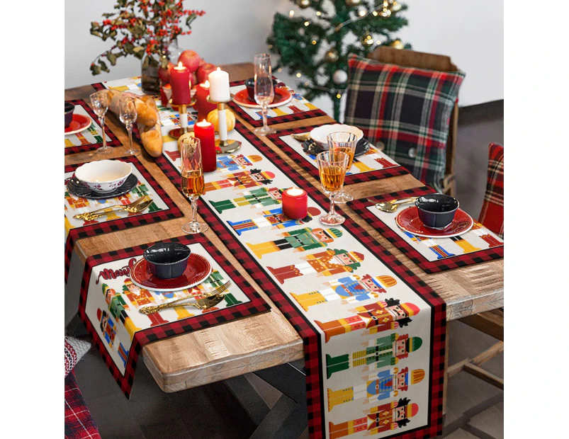 Christmas Nutcracker Soldier Table Runner Home Décor-Style3