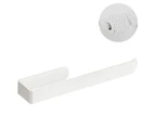 Holder Wall Mount Kitchen Paper Towel Rack Aluminum Matte Bathroom Towel Rack,28cm White