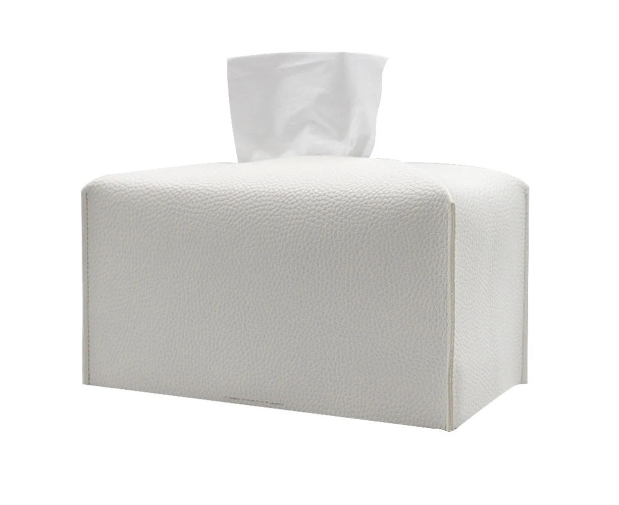 Tissue Box Cover, Modern Decorative  Leather Rectangular Tissue Box Case Organizer Holder