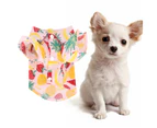 Dog Fruit Print Shirt Breathable Cool Fashionable Cute Pet Clothes For Spring Summer S