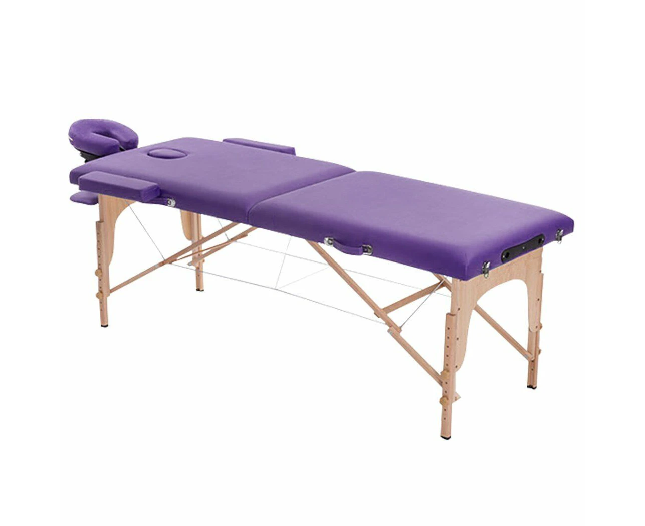 Portable Wooden Aluminium Massage Table Fold Beauty Therapy Bed Chair Waxing Purple